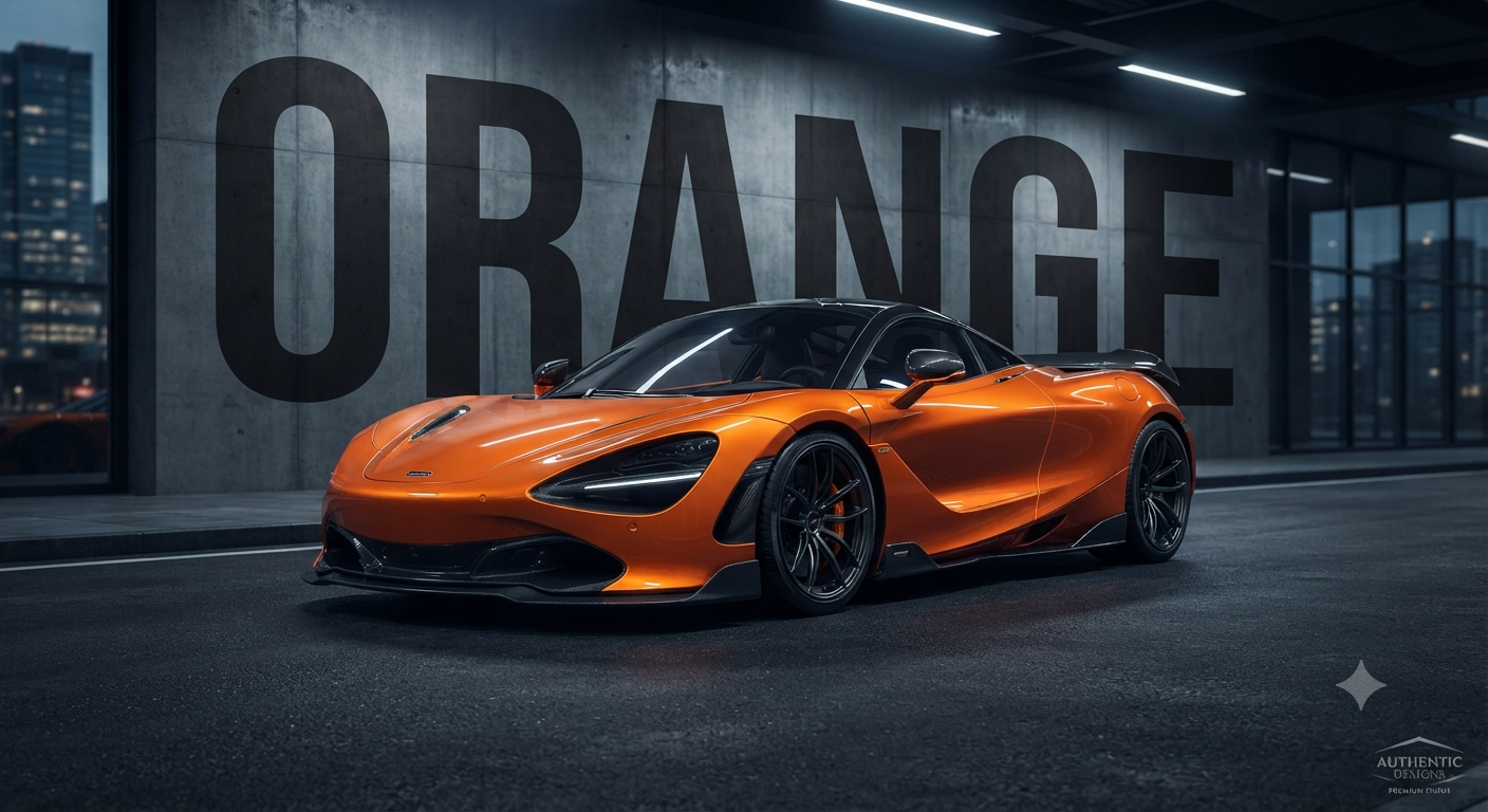 Orange Vinyl Wrap