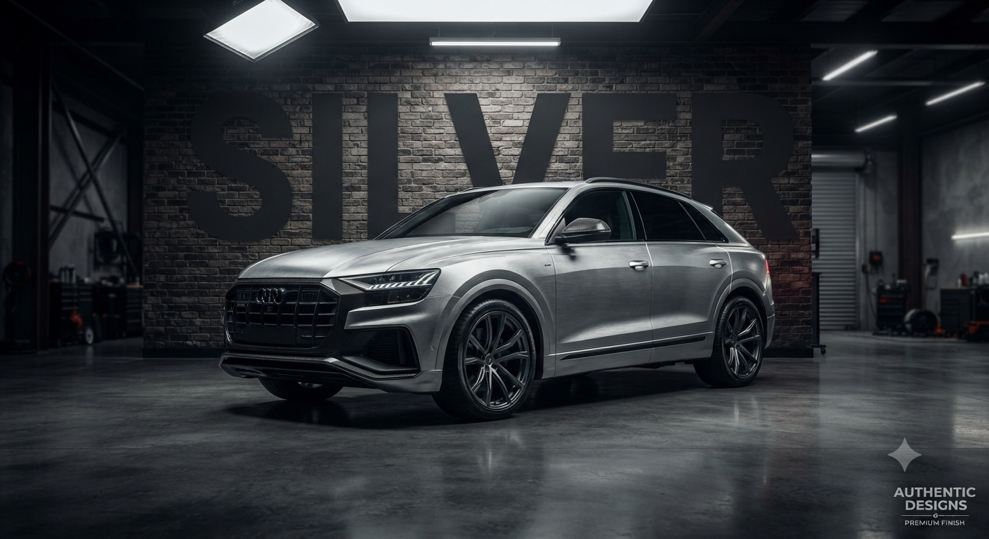 Silver Vinyl Wrap